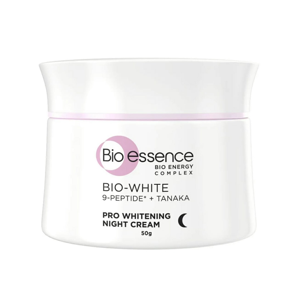 Cream Wajah Malam Bio-White Advanced Whitening Night Cream Isi 50gram Bio Essence