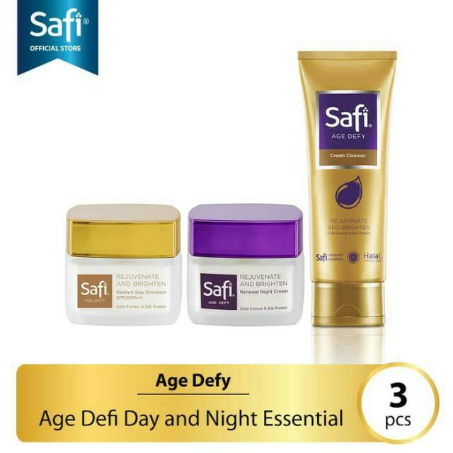 Safi Age Defy Value Pack (Day 25gr, Night 25gr, Cleanser 100gr)