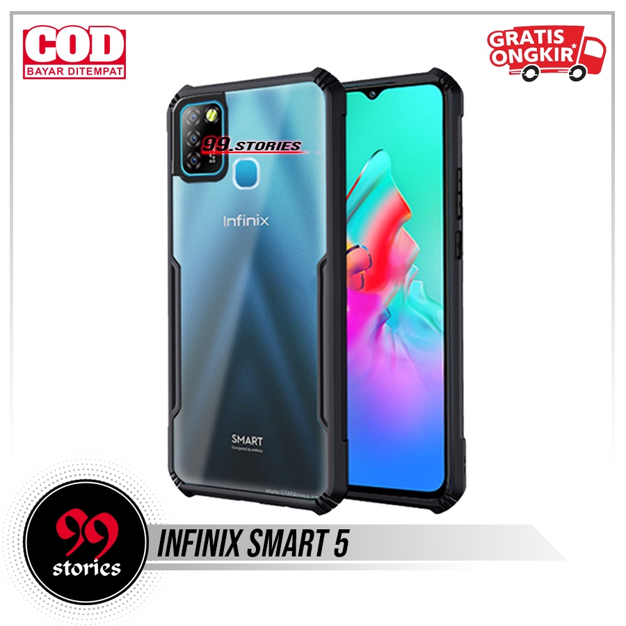 Case Infinix Smart 5 Casing Armor Transparant Premium Hard Case