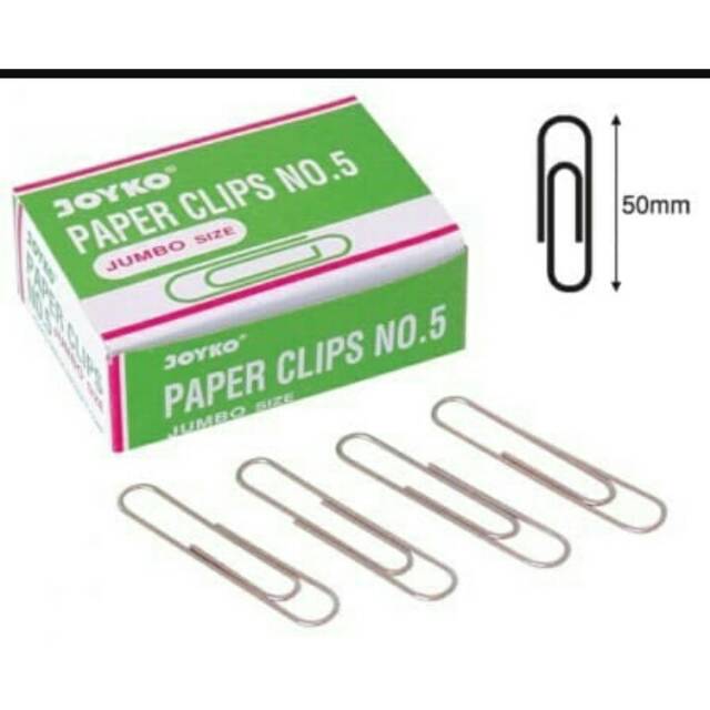 

Paper Clips Joyko No. 5 Jumbo size