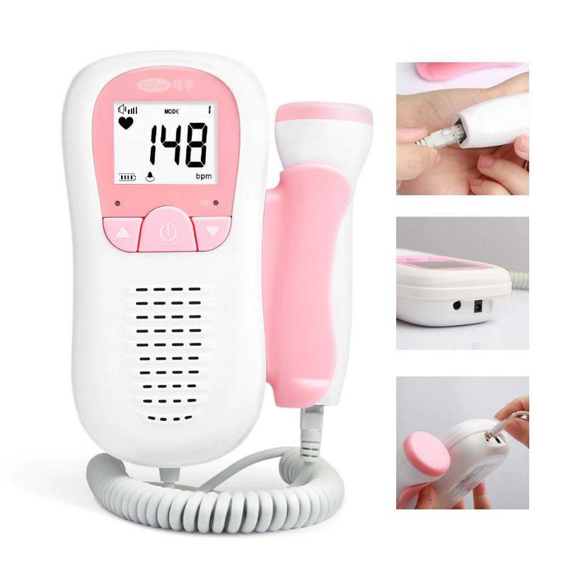  Deteksi Jantung Janin Bayi Fetal Doppler Heartrate FD-270B