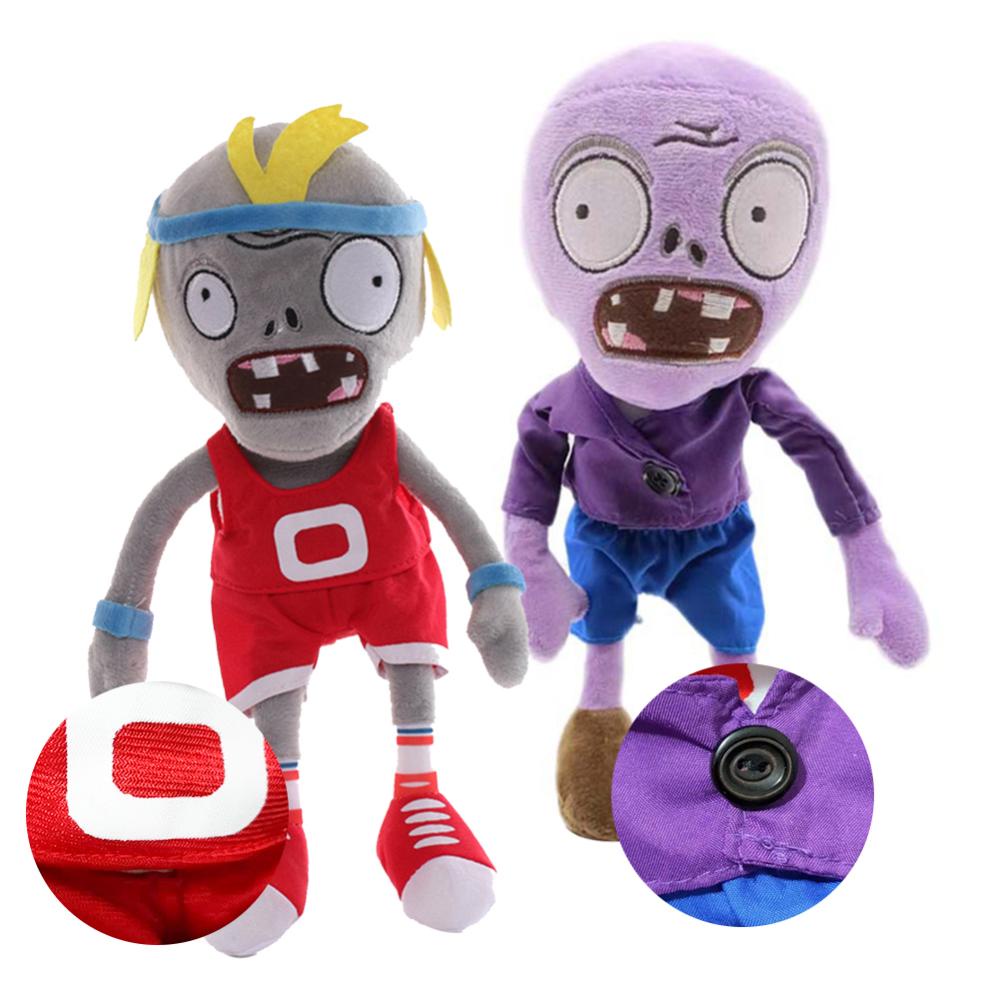 Timekey 30cm Game Plant VS. Mainan Boneka Stuffed Plush Kartun Zombies PVZ Lembut Untuk Hadiah Natal Anak G6H6