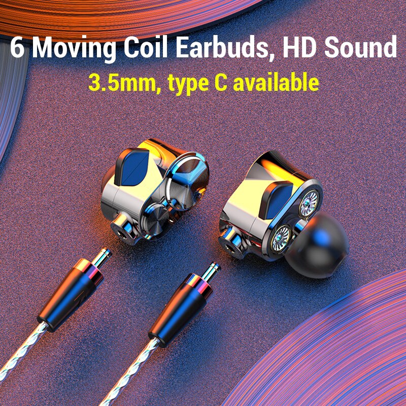 headset gaming musik hifi sports stereo bass dilepas 3 5mm type c earphone gaming xiaomi oppo vivo h