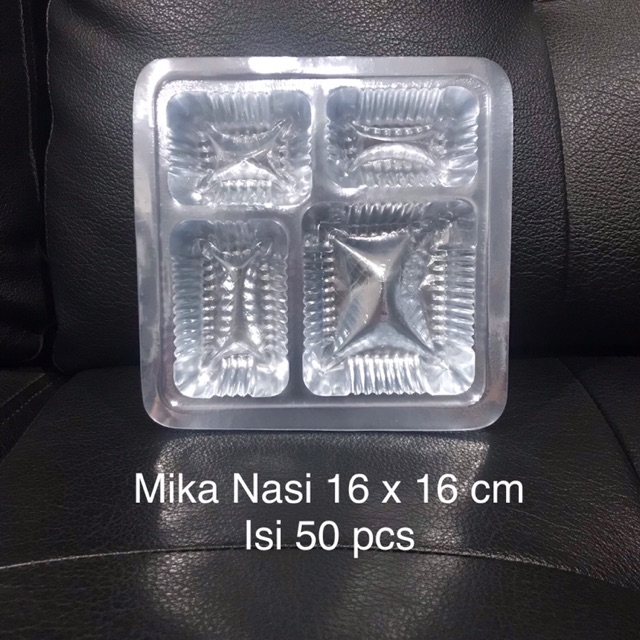 

Mika nasi dalaman dus mika sekat empat 16x16 16 x 16 mika alas nasi dos