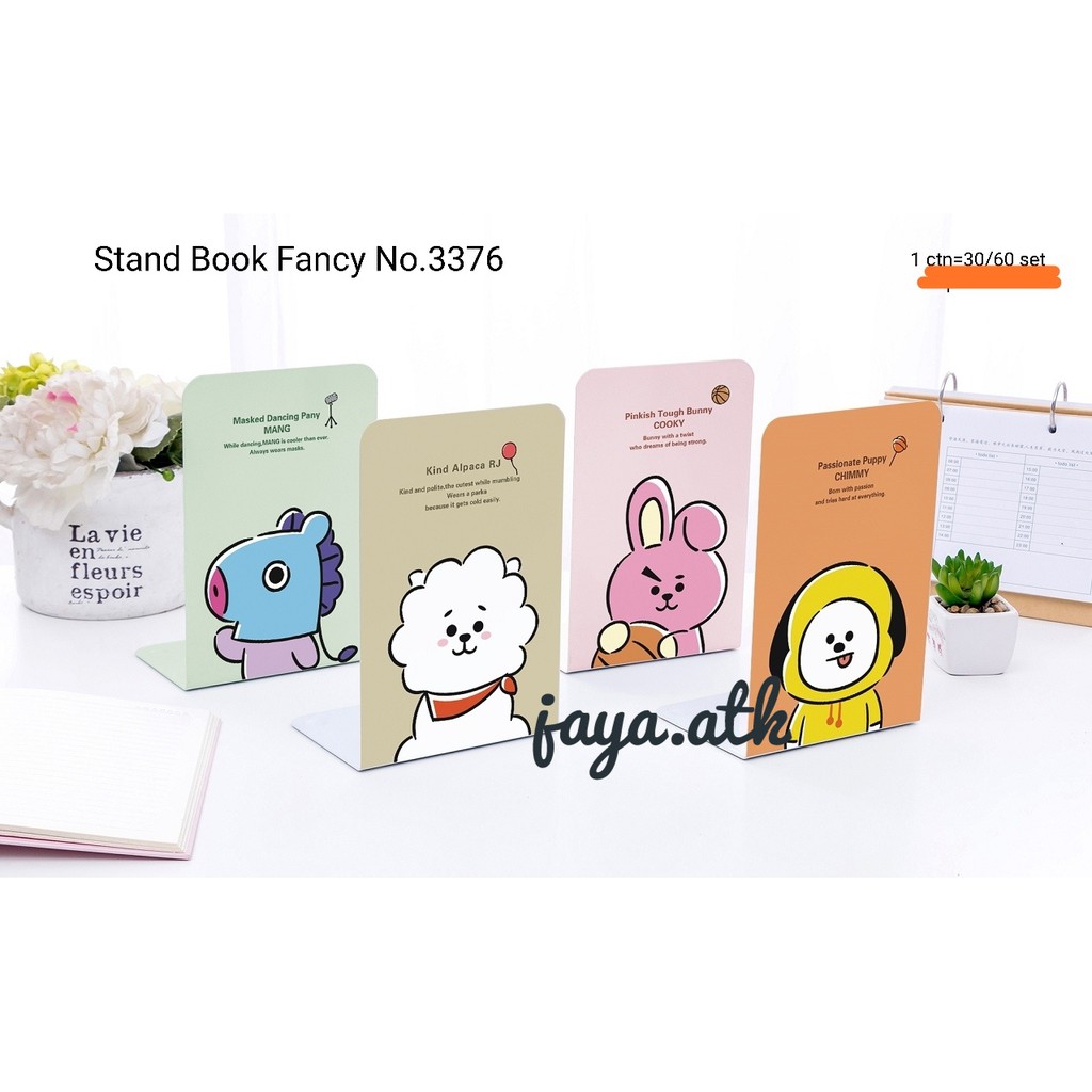 Book End - Pembatas Buku Besi No 7 Flamingo - Whale