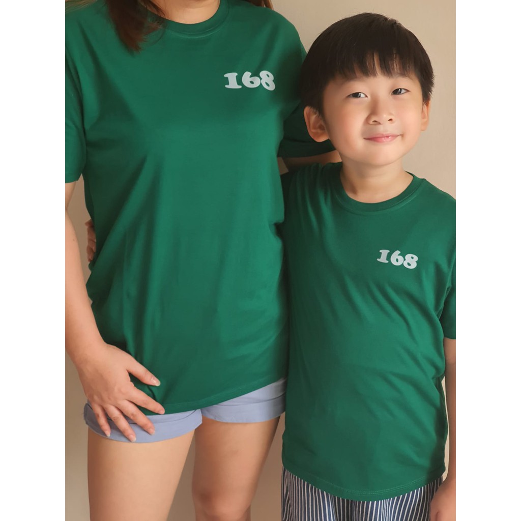 Familygames KAOS CETAK couple gambar foto tulisan ulang tahun imlek natal Squid game anak dewasa set