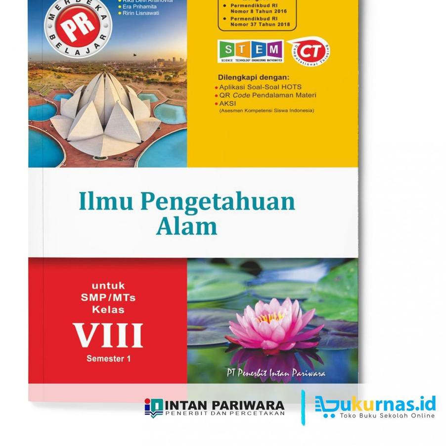 ☛xv✤KT035 Buku PR IPA SMP Kelas 8 Semester 1 LKS Intan Pariwara 2020/2021 ✧