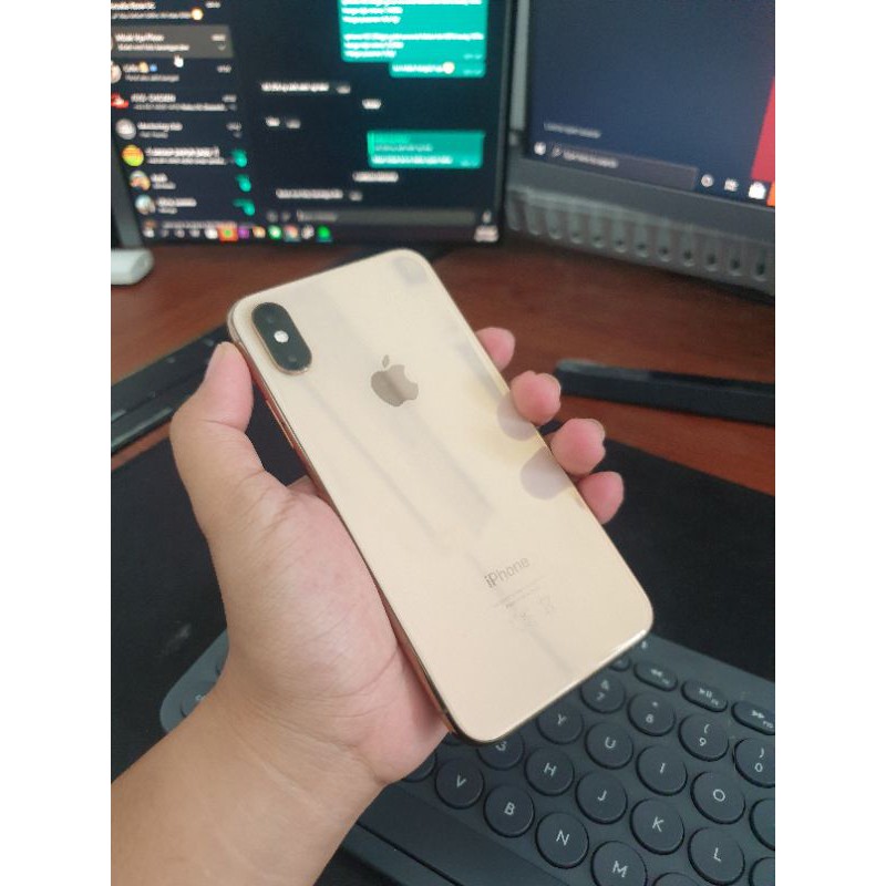 IPHONE XS 256GB GOLD SECOND FULLSET LIKE NEW