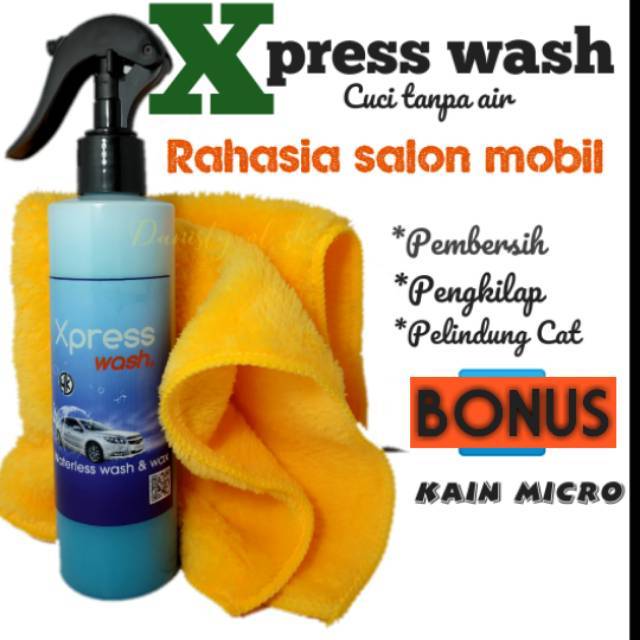 Waterlesswash Xpress wash  mencuci tanpa air salon mobil, nano keramik kit body,