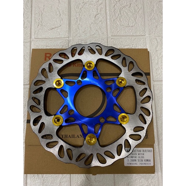 Piringan Cakram Disc ROTOR N166 Floting CNC 220mm Lubang 4 Front Disc Break Mio Beat Vario Jupiter Z MX Nouvo Scoopy Click Vario125 150 FOURSIX_46