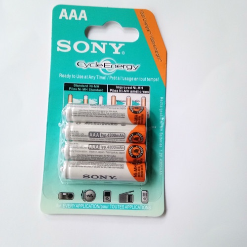 Baterai Batere Sony AAA Rechargeable Bisa Di Cas Ulang 4300mAh isi4pcs