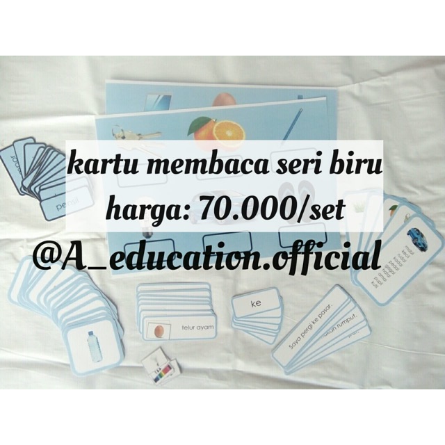Blue Series Montessori Bahasa Indonesia seri biru | Shopee Indonesia