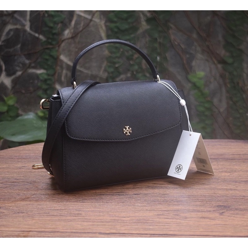 TB EMERSON SMALL TO HANDLE SATCHEL BLACK