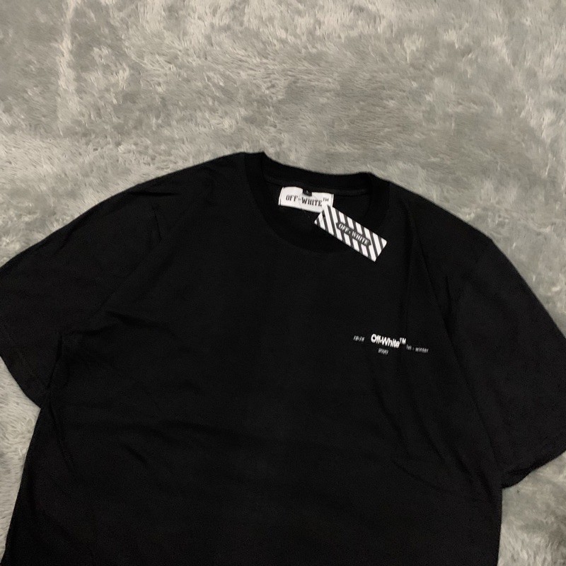 Kaos Tshirt Off White Unfinished Mirror