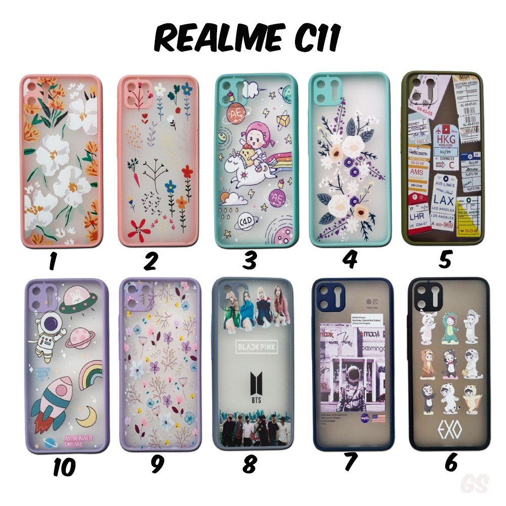 Protector Lens Case REALME C11 Hybrid Gambar Pelindung Lensa | KPOP Korea