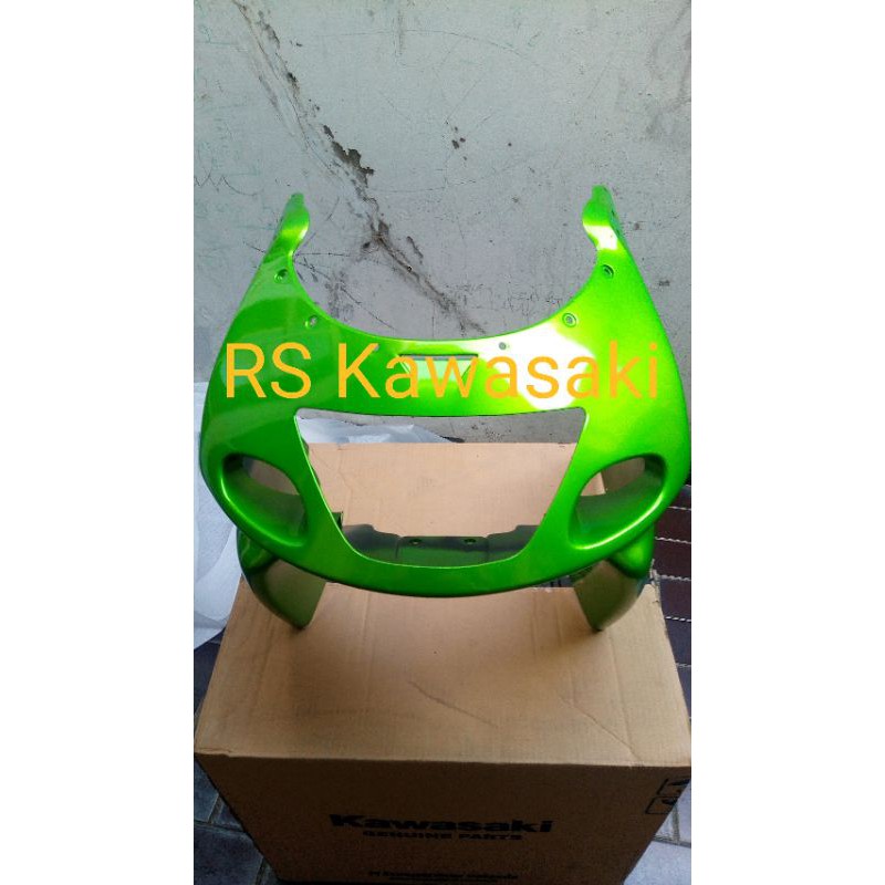 batok lampu depan ninja rr old hijau metalik original