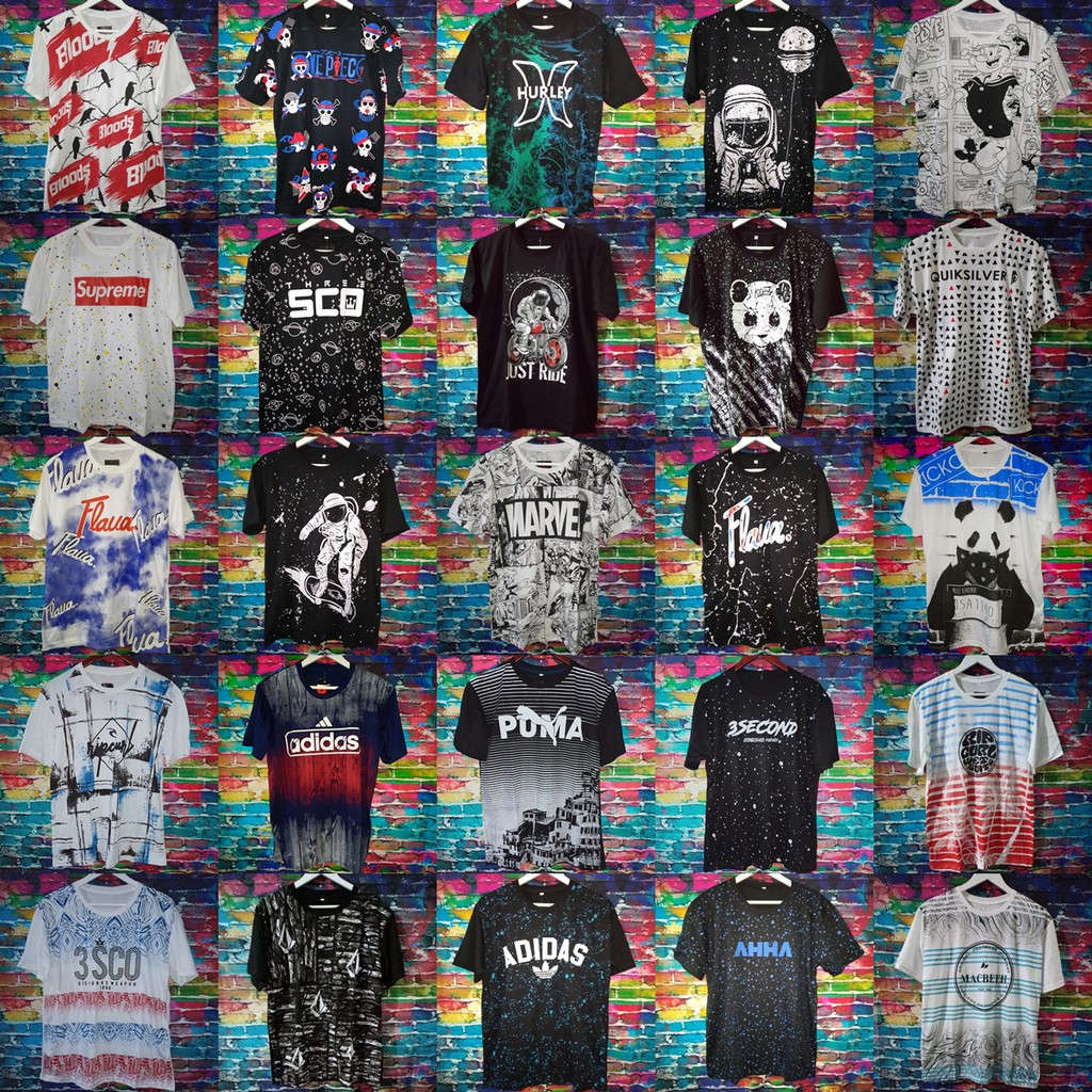  KAOS  DISTRO FULL PRINT BAHAN ADEM  GRATIS ONGKIR premium 