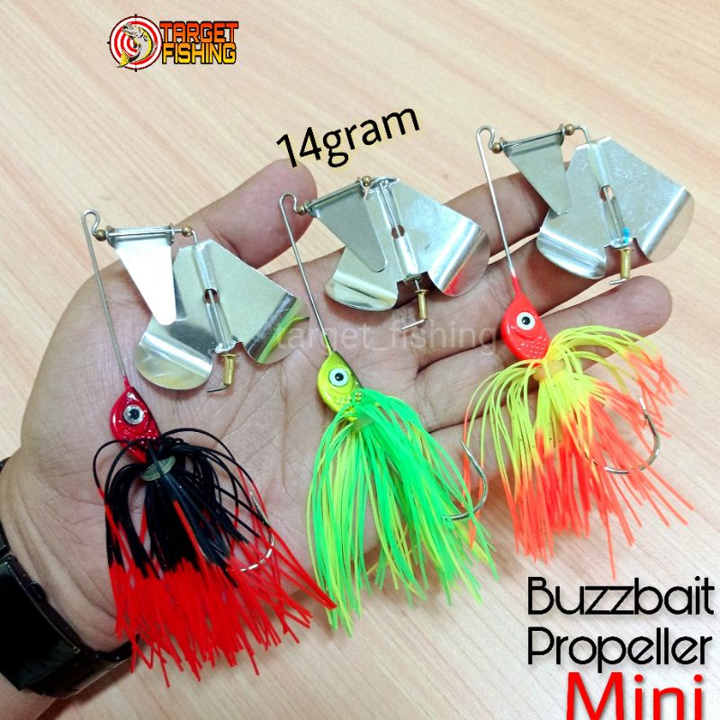 Buzzbait Propeller Mini 14gram - Umpan Casting Gabus Toman Spinner Bait