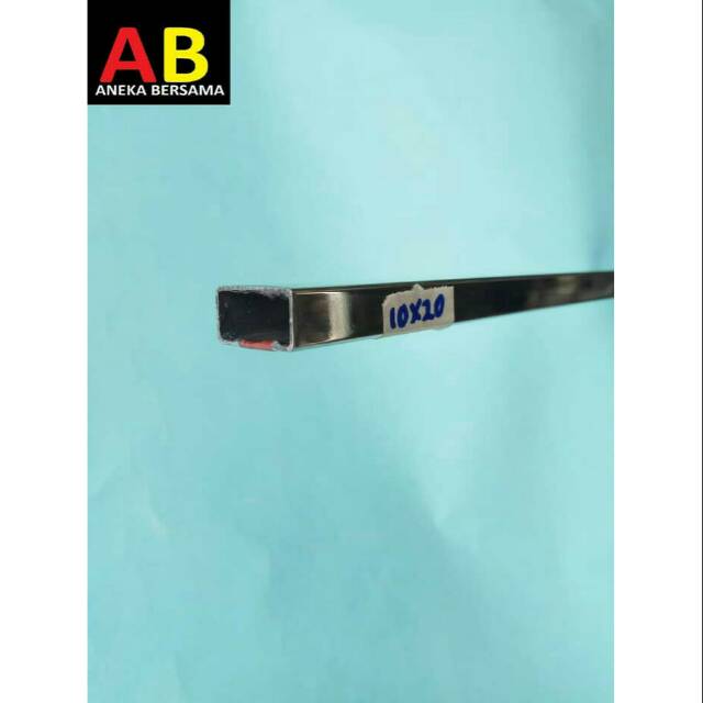 Hollow Stainless Steel 1cm x 2cm Tebal 0.8mm 149.5cm