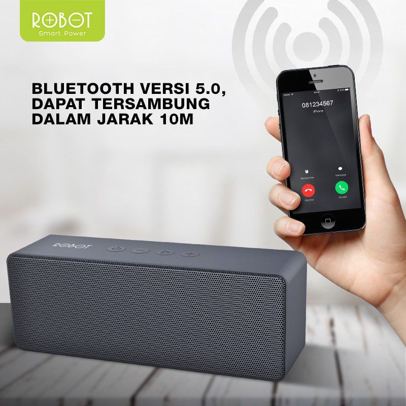 Speaker Bluetooth Robot RB420 Bluetooth 5.0 TWS Portable Audio Wireless Super Bass Mini Stereo