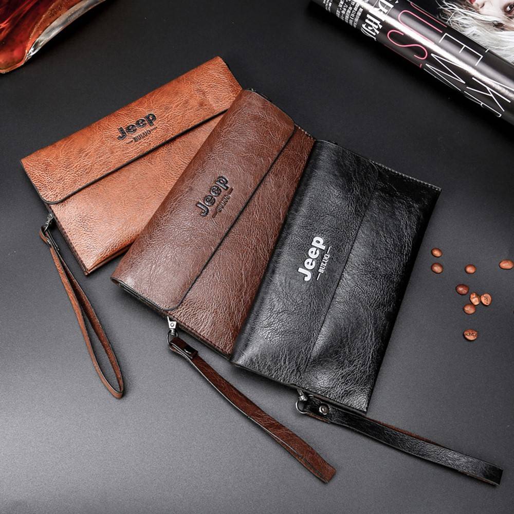 DOMPET CLUTCH KULIT CLASSIC PRIA WANITA LEATHER WALLET IMPORT