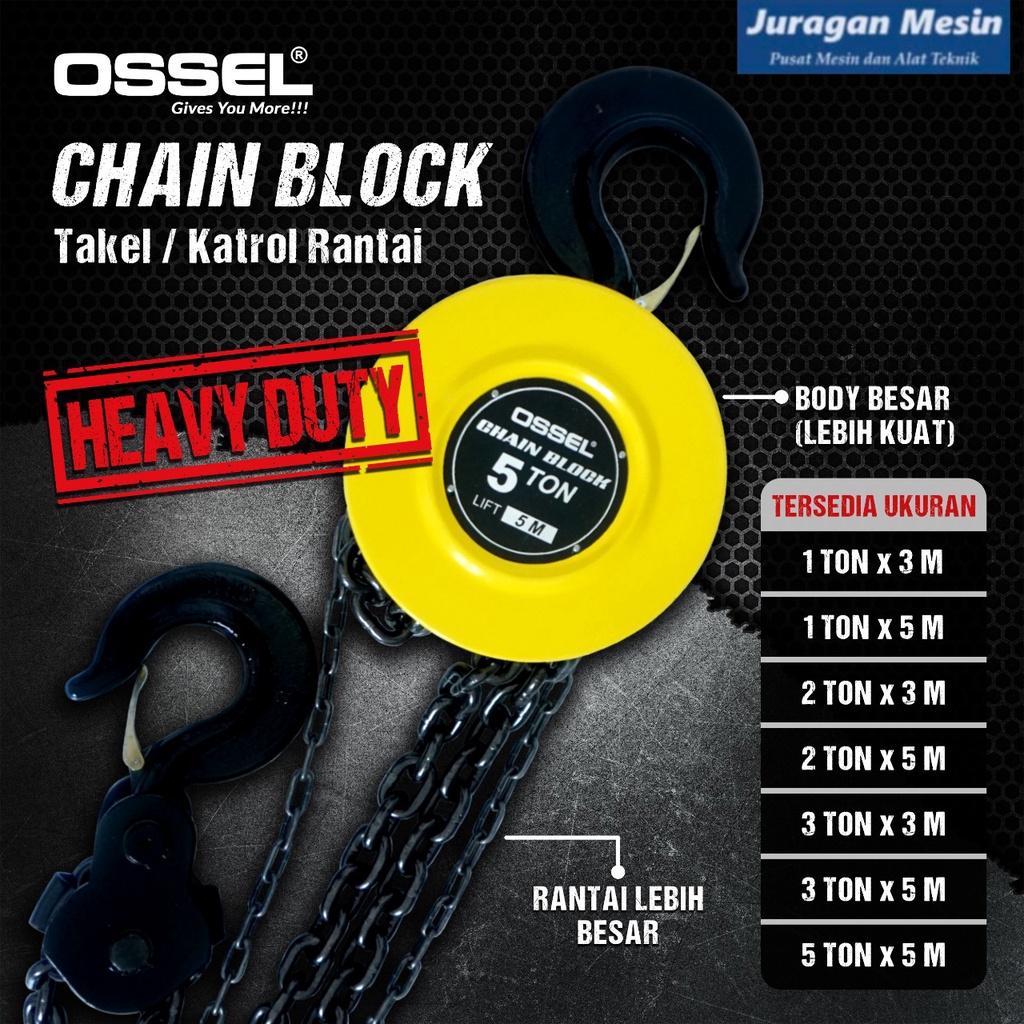 Takel 1 Ton x 3 meter Katrol 1 ton Chain Block 1 ton x 3 meter Takel 1 Ton x 3 meter Katrol 1 ton SG
