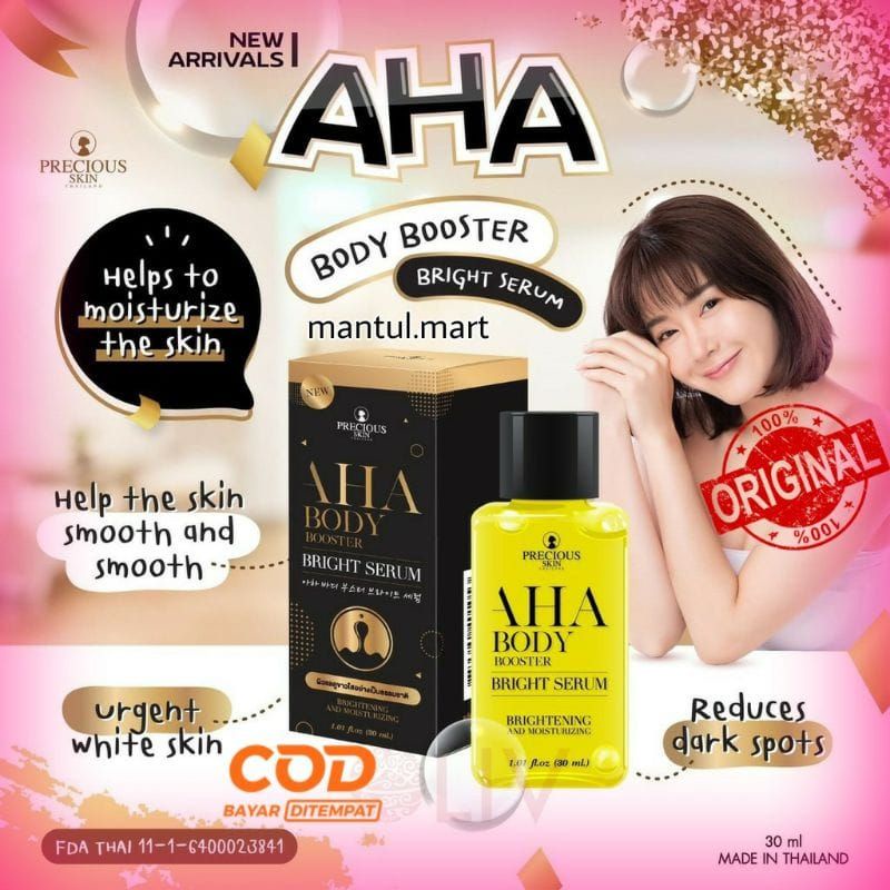 AHA BODY SERUM ORIGINAL THAILAND BPOM/ SERUM THAILAND/ SERUM AHA/ SERUM PEMUTIH