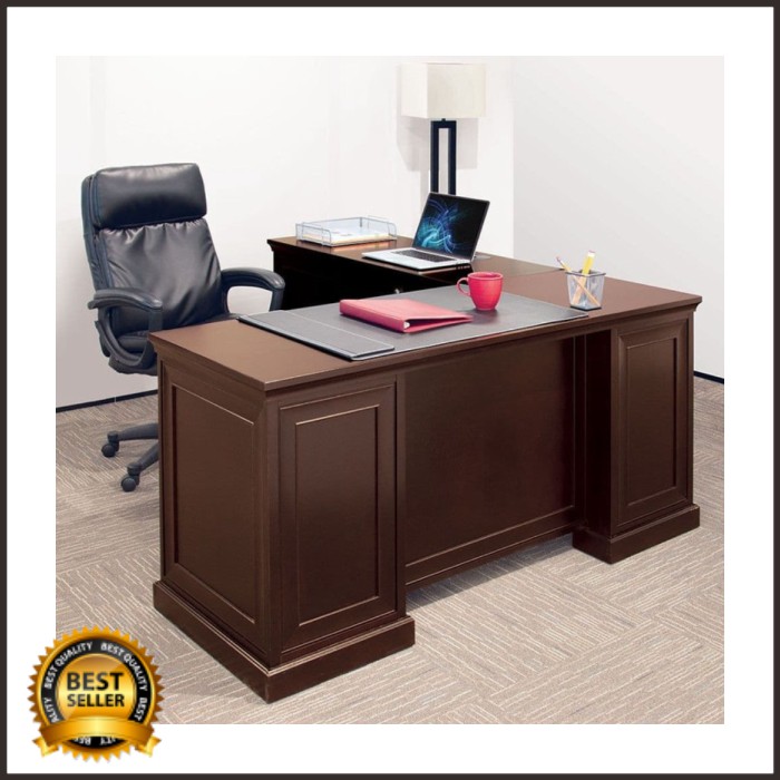 Meja Direktur Meja Kantor Meja Kayu Direktur Termurah