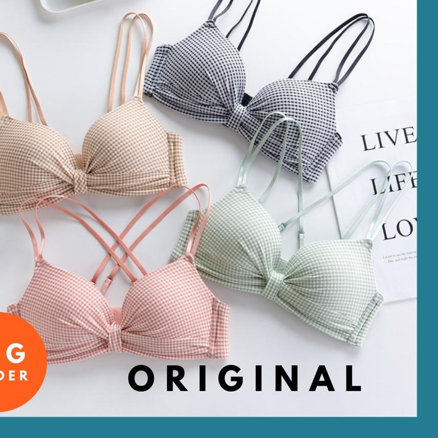 ✦ BH Bra Wanita Underwear Cewek Kutang Wanita Motif Pita Lucu Bra Premium BH21 ♖
