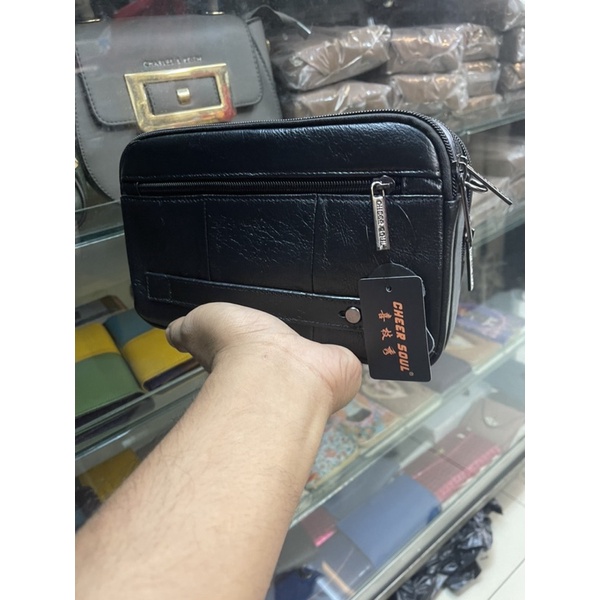 Hand bag kulit Tas Tangan Pria - Wanita Clutch Kulit Asli 2267