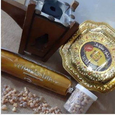 paket bukhur : bukhur salwa, areng magic, luban, tempat bukhur kayu