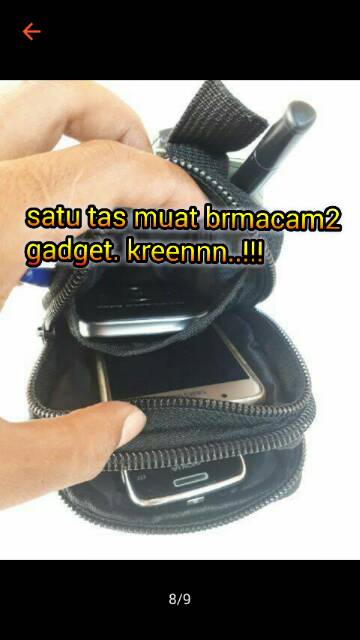 Tas hp pingang slempang brandcode outdoor sarung hp brandcode army multipungsi