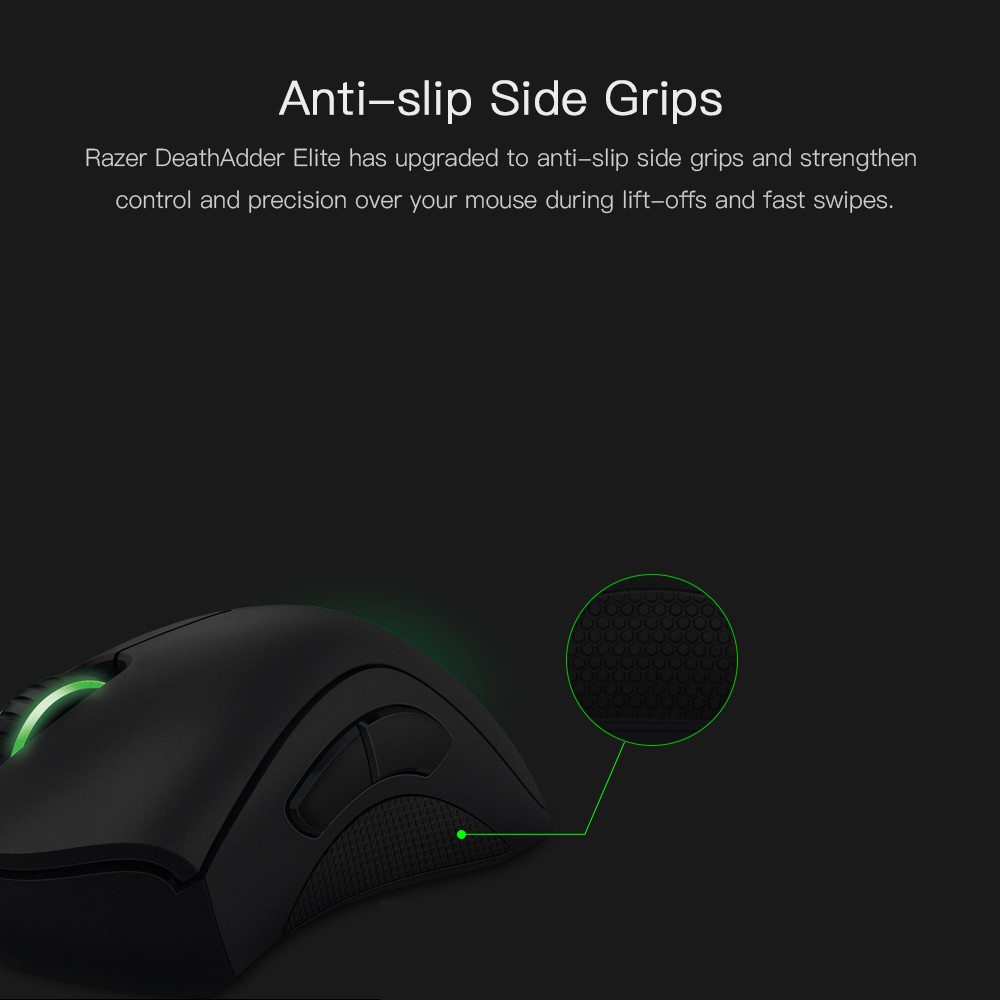 Razer DeathAdder Elite Mouse Gaming Kabel 16,000 DPI Dengan 7 Tombol Programmable