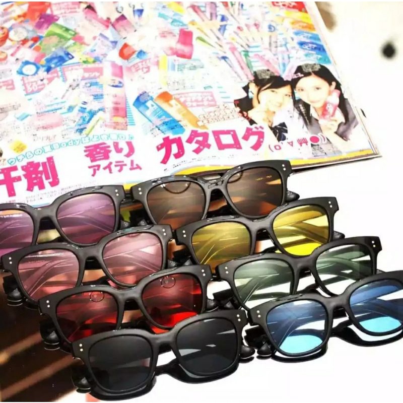 Kastamanwatch - KM02 Kacamata Candy Color Pria/Wanita Sunglasses Fashion Korea Kacamata Hitam kacamata hitam pria wanita gaya trendy korean fashion