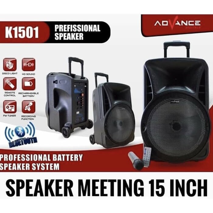 SPEAKER BLUETOOTH +MIC +REMOTE ADVANCE K-1501