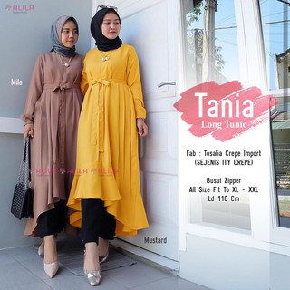 TUNIK Tania Long Tunic BAJU  ATASAN  MUSLIM WANITA REMAJA 