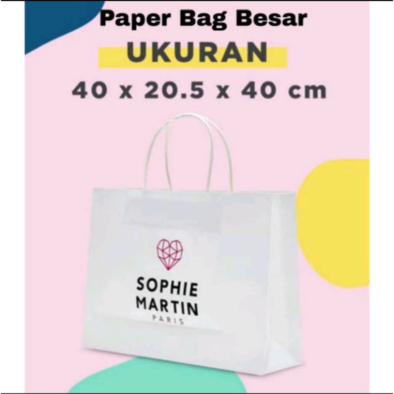 

PAPER BAG SOPHIE PARIS UK BESAR (TAMBAH KARDUS BIAR AMAN)