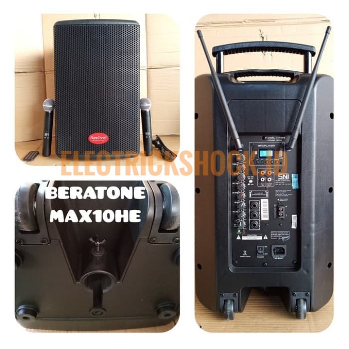SPEAKER PORTABLE WIRELESS BARETONE MAX 10HE 10INCH ORIGINAL