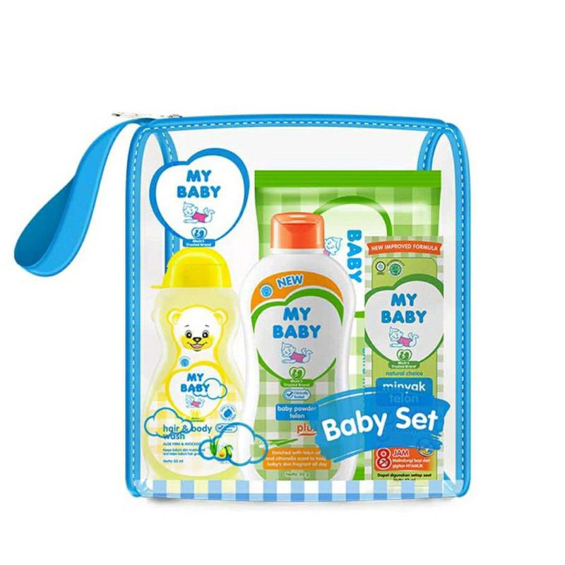 5 in 1 | 4 in 1 Hampers Cussons Mini Set Daily Travel Essential Pack + Telon Gift Set Bayi, Kado Bayi, Hadiah Set Telon MY BABY