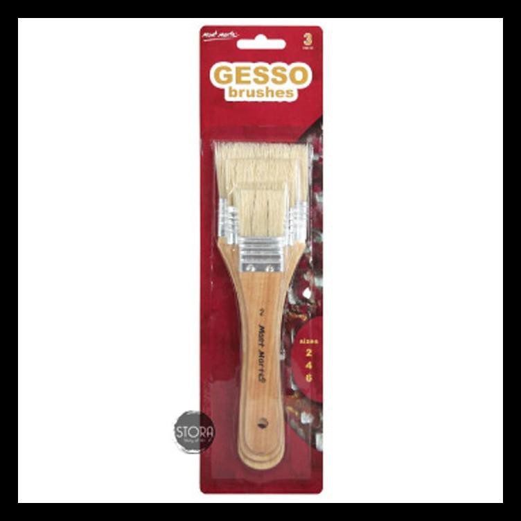 

Mont Marte Gesso Brushes Set 3 - Kuas Gesso Set 3 - Kuas Lukis Terlengkap