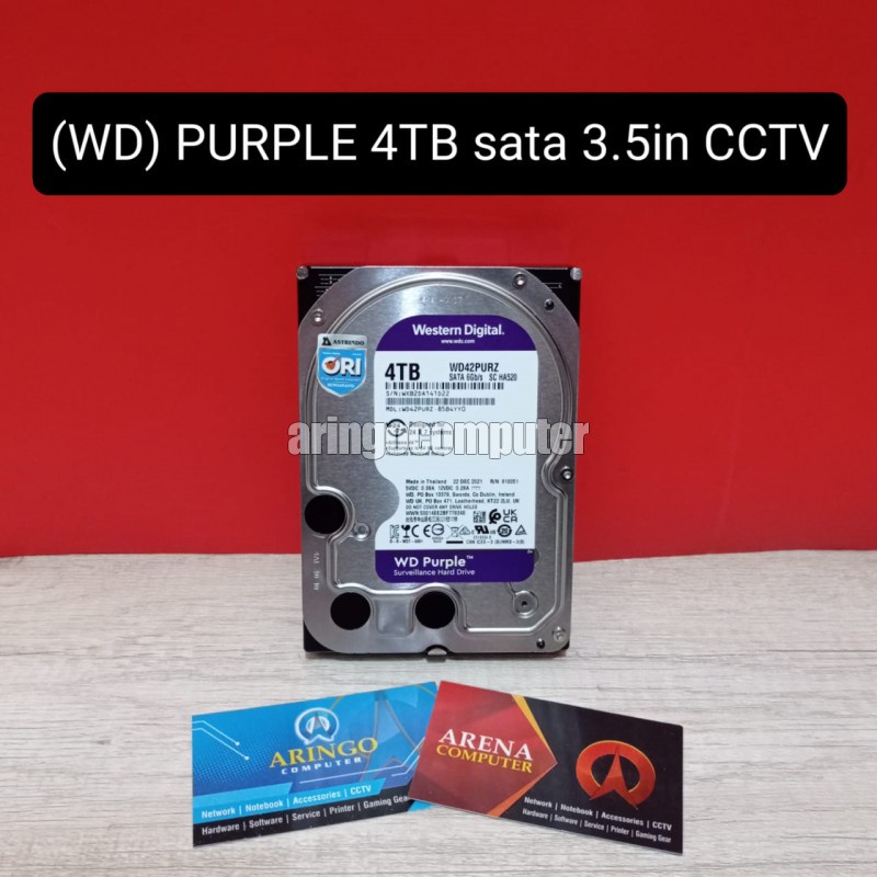 Harddisk Western Digital (WD) PURPLE 4TB sata 3.5in CCTV