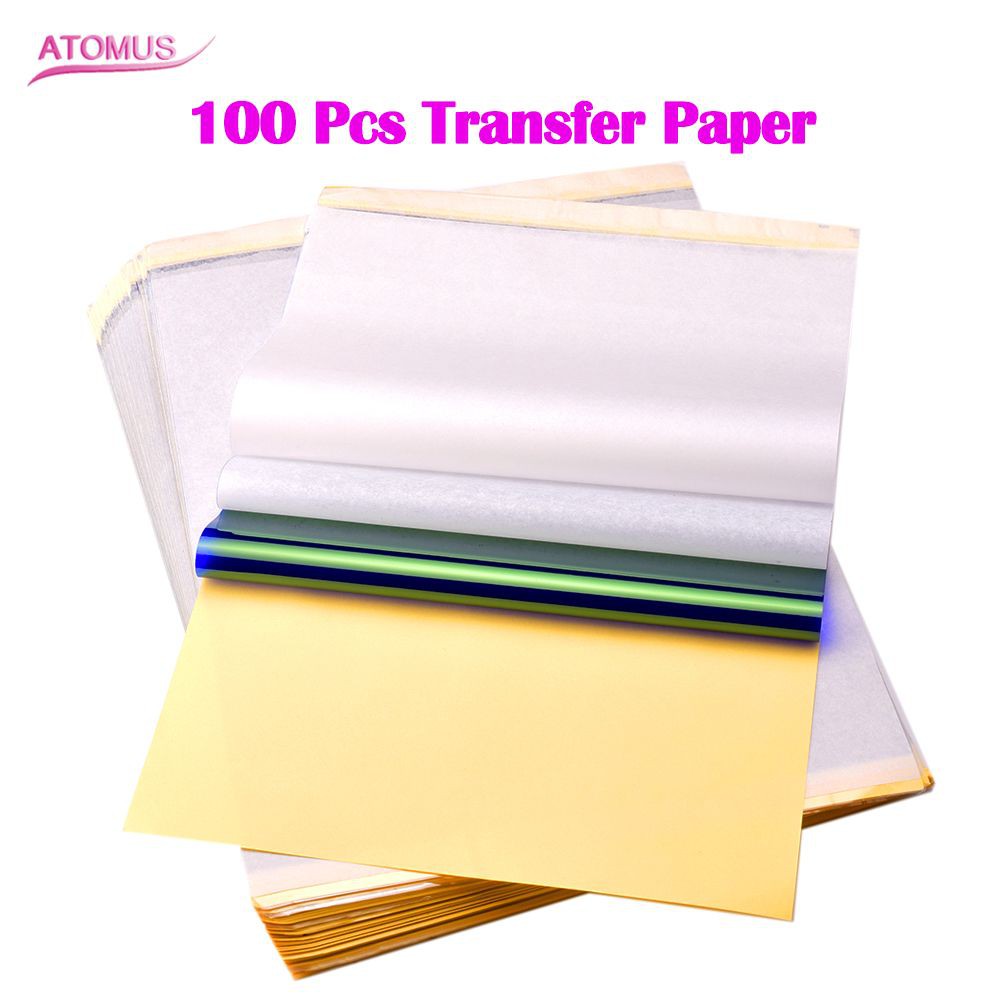 

PRODUK IMPORT 100pcs Thermal Stencil Transfer Paper Tattoo Transfer Paper A4 Size For Tattoo