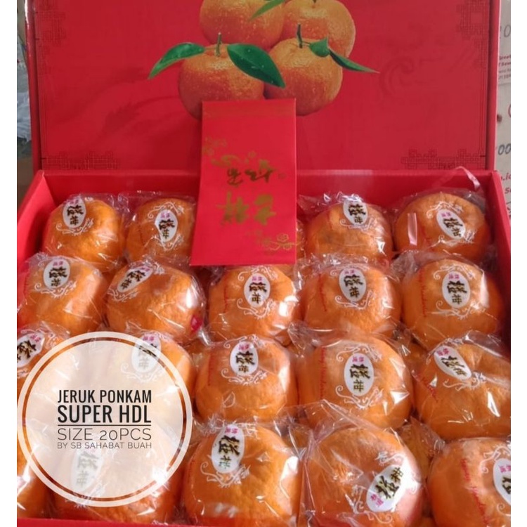 

BUAH JERUK PONKAM HDL SUPER SIZE 20 GIFT GROSIR 1 DUS