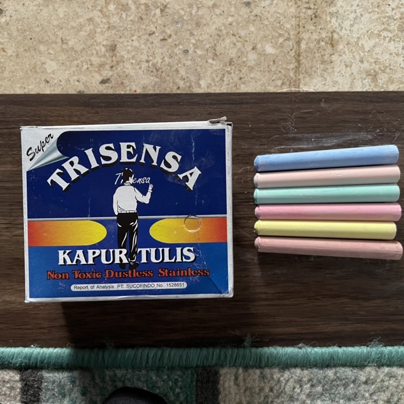 

Kapur tulis warna Trisensa isi 50