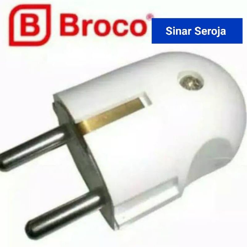 BROCO 13310 STD 2-Pole Plug / Colokan Listrik Arde 16A 250V