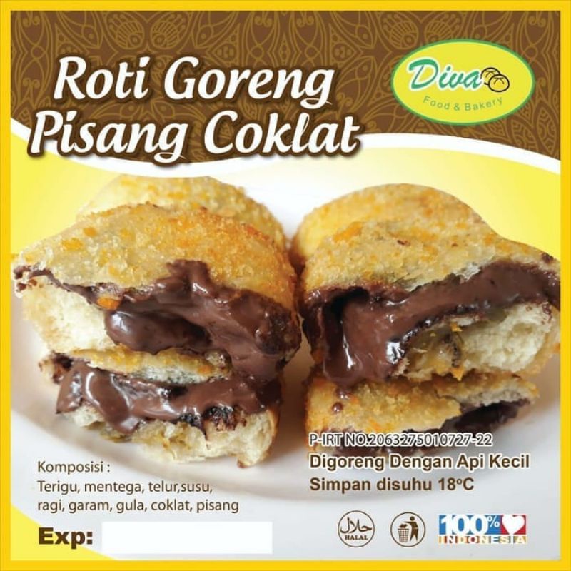 

Roti Goreng Diva Isi Pisang Cokelat