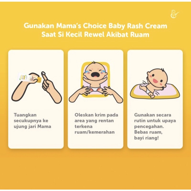 Mama's Choice Baby Rash Cream 50gr ( Krim Penghilang Ruam pada Bayi )