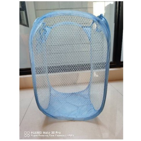 Keranjang Baju Kotor Lipat POLOS Laundry Bag Kantong Tempat Pakaian Foldable