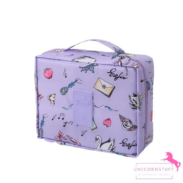 Travel Bag Unicorn Make Up Pouch Tas Pergi Organizer