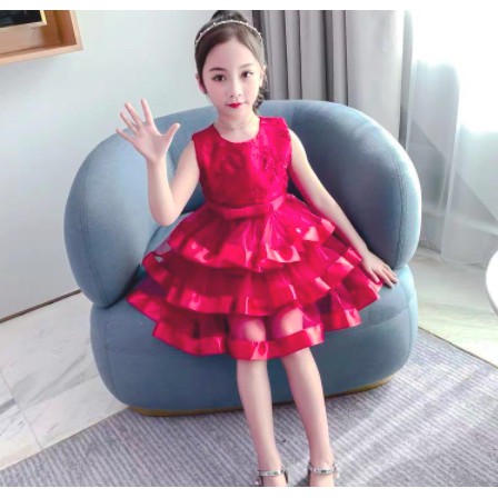 2016# dres anak terbaru/baju anak pesta perempuan import